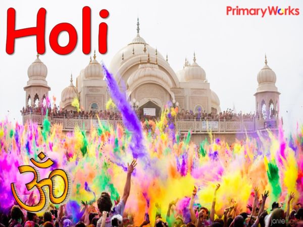Holi PowerPoint for KS1 or KS2 assembly to learn about Hindu festivals